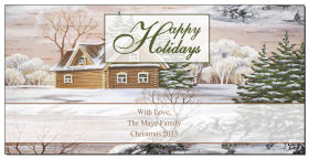 Christmas Holiday Snowy Cabin Cards 8